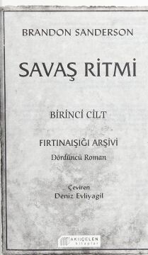 Savaş Ritmi 1.Cilt: Fırtınaışığı Arşivi Dördüncü Roman