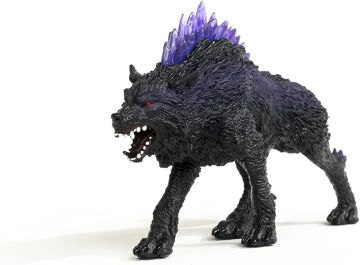 Schleich Eldrador Creatures Efsanevi Gölge Kurt Aksiyon Figürü - Mor Kaban ve Yarı Saydam Sırt Kristalleri İçerir, Erkek ve Kız Çocuklar için Dayanıklı Oyuncak, 7 Yaş ve Üzeri Çocuklar için Hediye