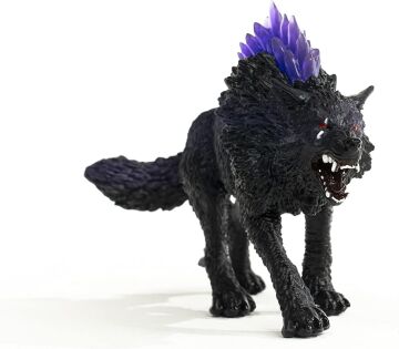 Schleich Eldrador Creatures Efsanevi Gölge Kurt Aksiyon Figürü - Mor Kaban ve Yarı Saydam Sırt Kristalleri İçerir, Erkek ve Kız Çocuklar için Dayanıklı Oyuncak, 7 Yaş ve Üzeri Çocuklar için Hediye