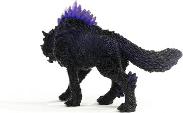 Schleich Eldrador Creatures Efsanevi Gölge Kurt Aksiyon Figürü - Mor Kaban ve Yarı Saydam Sırt Kristalleri İçerir, Erkek ve Kız Çocuklar için Dayanıklı Oyuncak, 7 Yaş ve Üzeri Çocuklar için Hediye