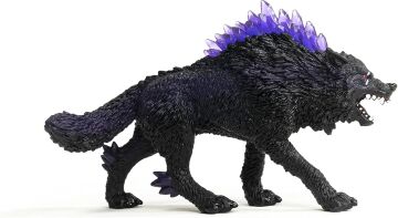 Schleich Eldrador Creatures Efsanevi Gölge Kurt Aksiyon Figürü - Mor Kaban ve Yarı Saydam Sırt Kristalleri İçerir, Erkek ve Kız Çocuklar için Dayanıklı Oyuncak, 7 Yaş ve Üzeri Çocuklar için Hediye