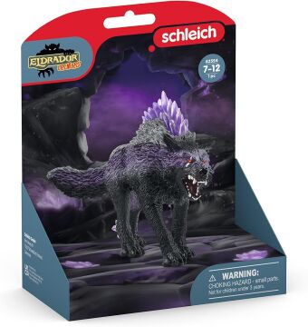 Schleich Eldrador Creatures Efsanevi Gölge Kurt Aksiyon Figürü - Mor Kaban ve Yarı Saydam Sırt Kristalleri İçerir, Erkek ve Kız Çocuklar için Dayanıklı Oyuncak, 7 Yaş ve Üzeri Çocuklar için Hediye
