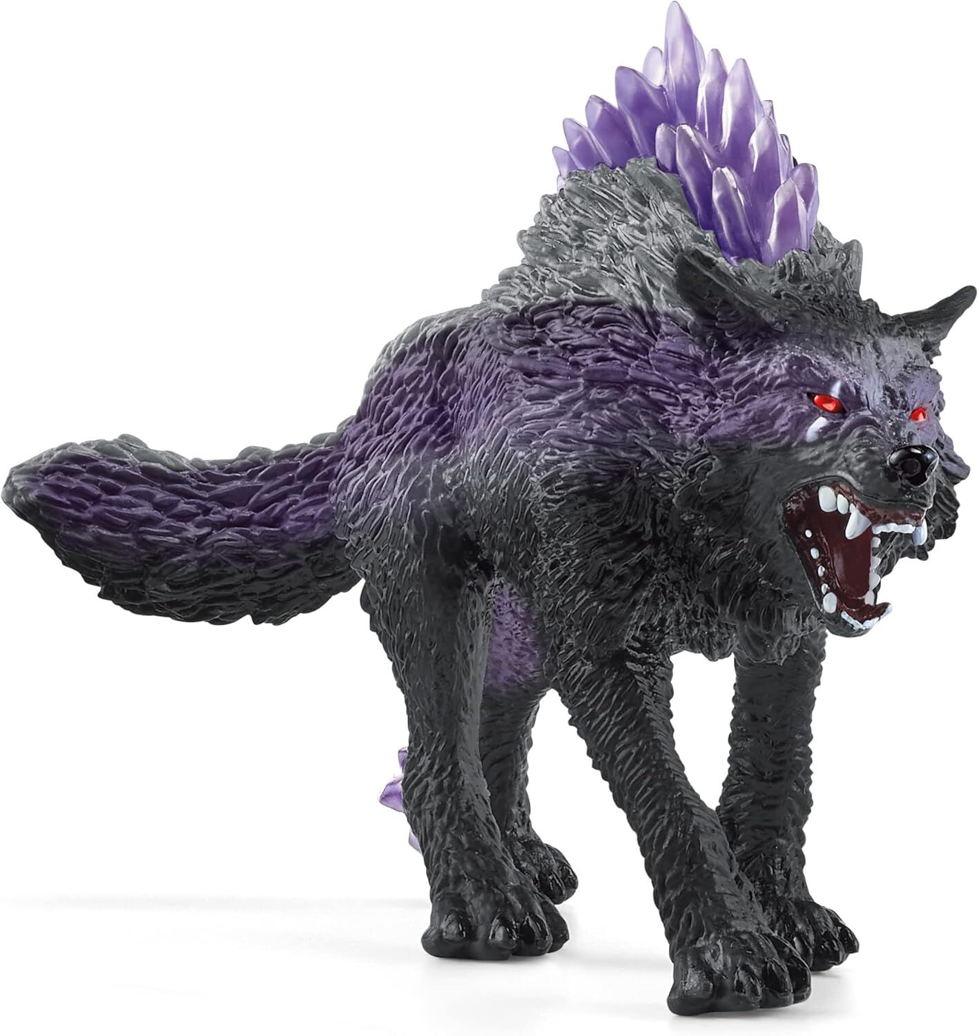 Schleich Eldrador Creatures Efsanevi Gölge Kurt Aksiyon Figürü - Mor Kaban ve Yarı Saydam Sırt Kristalleri İçerir, Erkek ve Kız Çocuklar için Dayanıklı Oyuncak, 7 Yaş ve Üzeri Çocuklar için Hediye