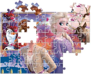 Clementoni 21609 Yapboz Disney Frozen 2, 2x60 Parça