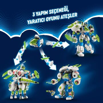 LEGO DREAMZzz Mateo ve Şövalye Z-Blob Savaş Robotu 71485 – 10 Yaş ve Üzeri Çocuklar İçin 4 Minifigür İçeren Yaratıcı Oyuncak Yapım Seti (1333 Parça)
