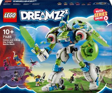 LEGO DREAMZzz Mateo ve Şövalye Z-Blob Savaş Robotu 71485 – 10 Yaş ve Üzeri Çocuklar İçin 4 Minifigür İçeren Yaratıcı Oyuncak Yapım Seti (1333 Parça)