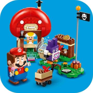 LEGO Super Mario Nabbit Toad’un Dükkanında Ek Macera Seti 71429-8 Yaş ve Üzeri Super Mario Hayranları İçin Koleksiyonluk Yaratıcı Oyuncak Yapım Seti (230 Parça)