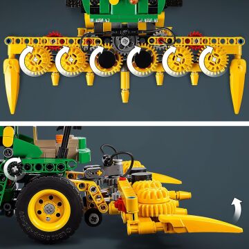 LEGO Technic John Deere 9700 Forage Harvester 42168-9 Yaş ve Üzeri Çocuklar için Tarım Aracı İçeren Koleksiyonluk Yaratıcı Oyuncak Model Yapım Seti (559 Parça)