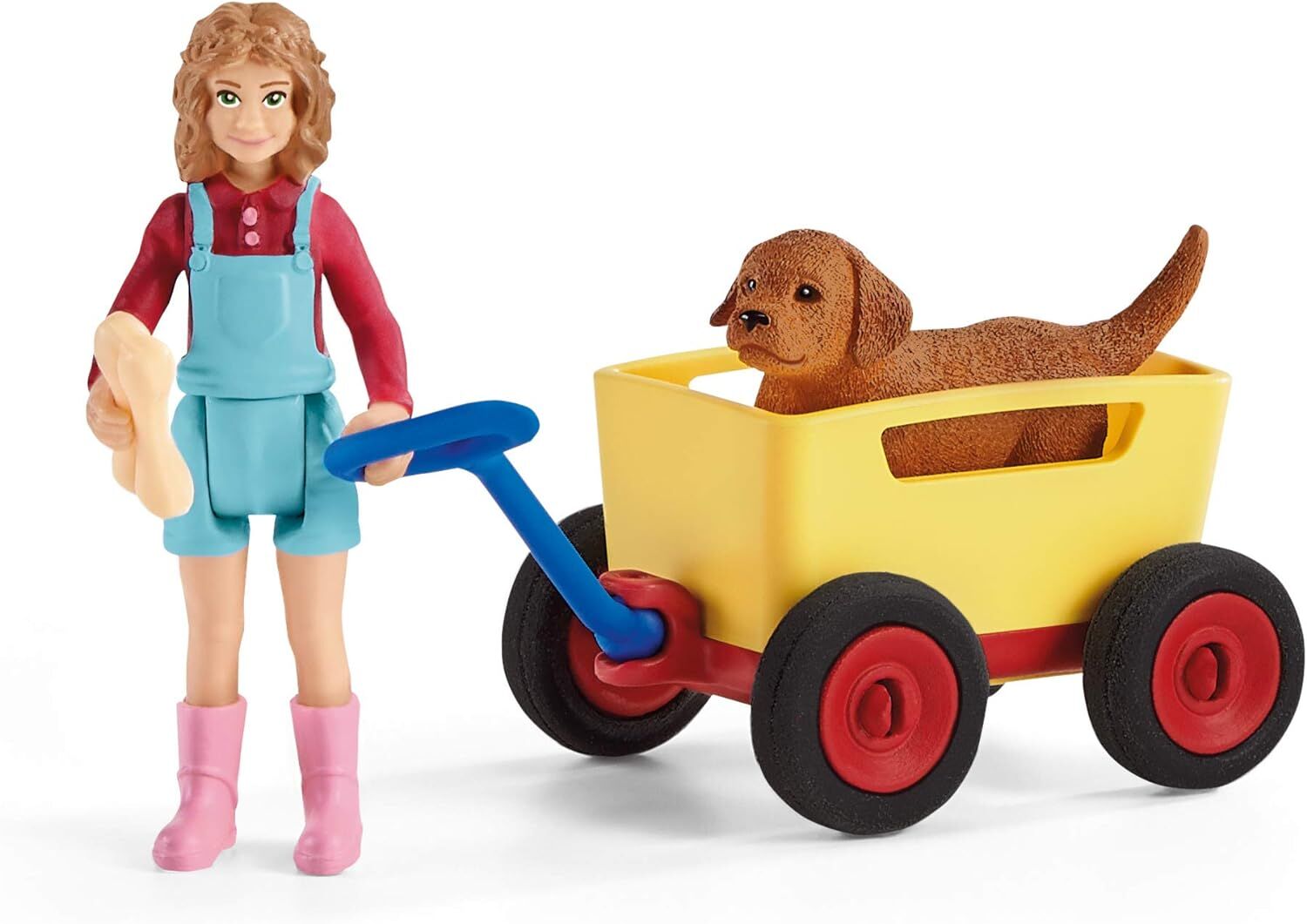 Schleich 42543 Farm World Yavru Köpek Arabası