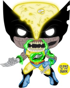 Marvel Zombies Wolverine Glow-in-Ayrıca-Karanlık Pop! Vinil Şekil - Eğlence Toprak Exclusive''
