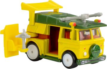 Hot Wheels Ninja Kaplumbağalar TMNT Model Parti Vagonu Cast - Ölçek 1:64 - Uzunluk 7 cm Pop Kültür HXF04