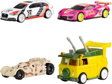 Hot Wheels Ninja Kaplumbağalar TMNT Model Parti Vagonu Cast - Ölçek 1:64 - Uzunluk 7 cm Pop Kültür HXF04