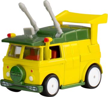 Hot Wheels Ninja Kaplumbağalar TMNT Model Parti Vagonu Cast - Ölçek 1:64 - Uzunluk 7 cm Pop Kültür HXF04