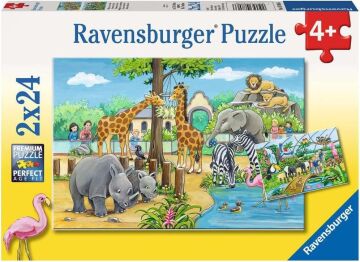Ravensburger 2 X 24 Parça Yapboz Zoo (78066)