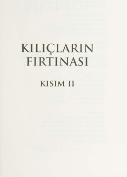 Kılıçların Fırtınası Kısım 2