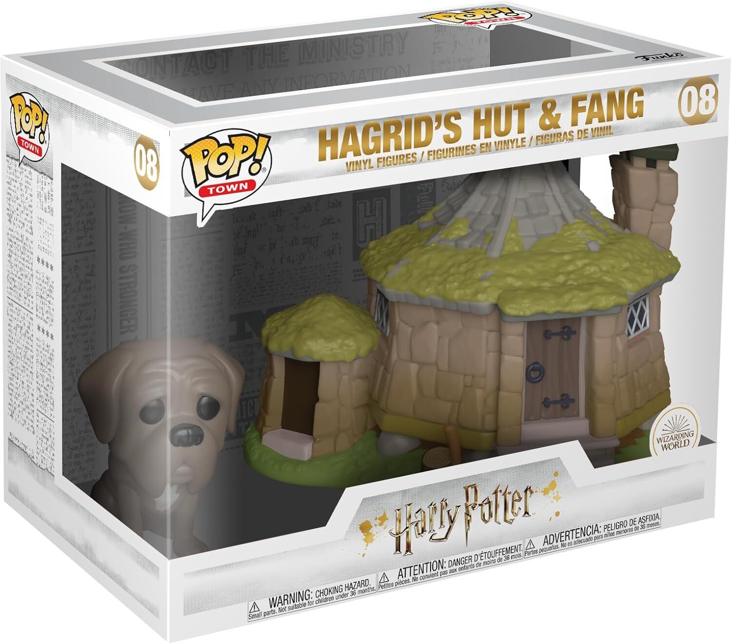 Funko Fgr-POP Town, Harry Potter, Hagrid's Hut w/ Fang