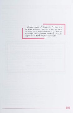 Fundamentals Of Academic English: YDS, TOEFL, IELTS, COPE ve Yeterlik Sınavları İçin Kaynak Kitap