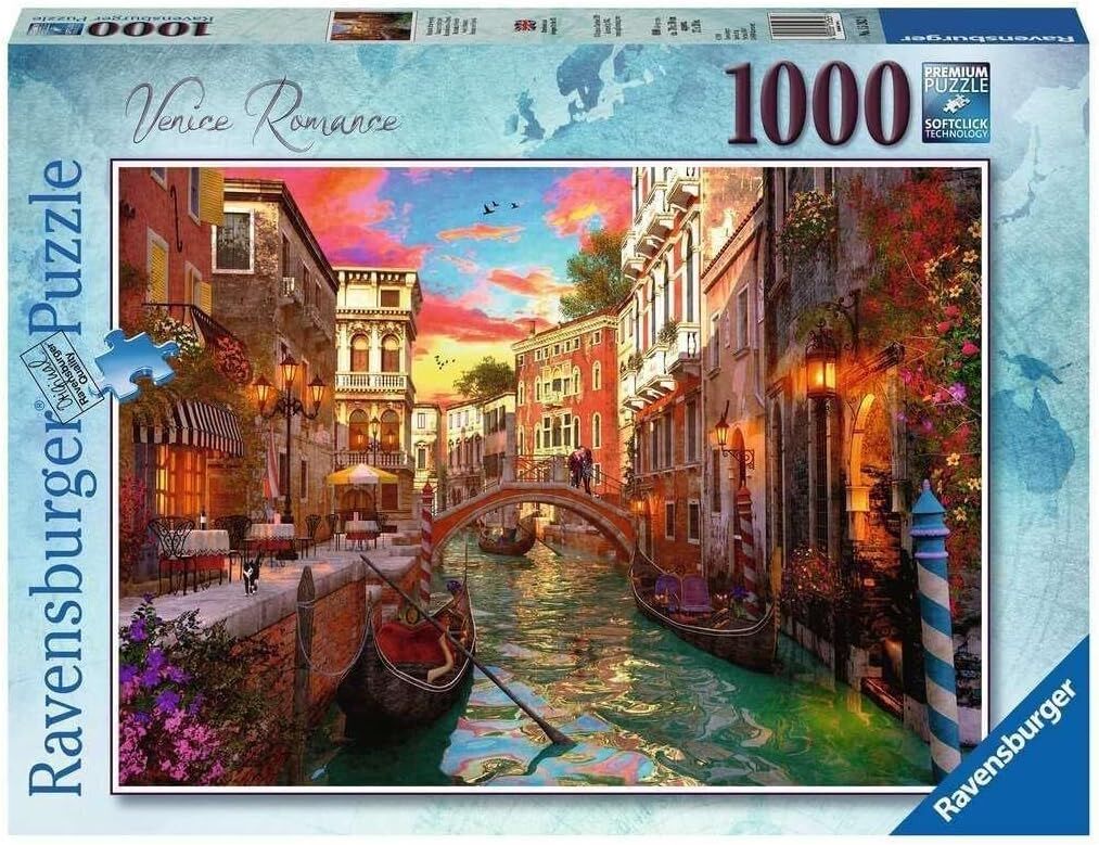 Ravensburger Puzzle, Venice Ramance, 1000 Parça