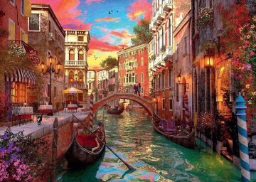 Ravensburger Puzzle, Venice Ramance, 1000 Parça