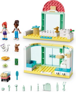LEGO® Friends Evcil Hayvan Kliniği 41695 – Çocuklar için Kedi Oyuncağı İçeren Yaratıcı Oyuncak Yapım Seti (111 Parça)