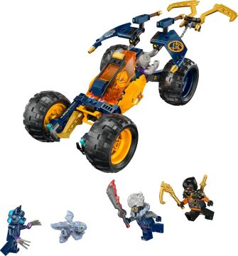 LEGO NINJAGO Arin’in Ninja Arazi Buggy Arabası 71811-7 Yaş ve Üzeri Çocuklar için 3 Ninja Minifigürü İçeren Yaratıcı Oyuncak Yapım Seti (267 Parça) NINJAGO Arinin Ninja Arazi Buggy Arabası 71811