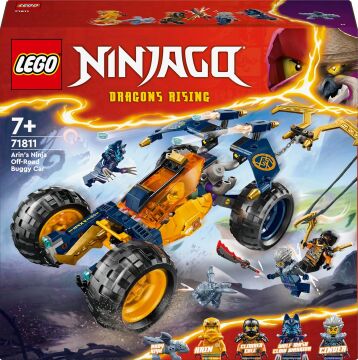 LEGO NINJAGO Arin’in Ninja Arazi Buggy Arabası 71811-7 Yaş ve Üzeri Çocuklar için 3 Ninja Minifigürü İçeren Yaratıcı Oyuncak Yapım Seti (267 Parça) NINJAGO Arinin Ninja Arazi Buggy Arabası 71811