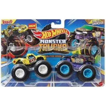 Hot Wheels Monster Trucks 1:64 Güçlü İkili Arabalar TOTALED - CRATE DANGER FYJ64-HWN57