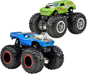 Hot Wheels Monster Trucks 1:64 Güçlü İkili Arabalar POİSON PİNTO - RODGER DODGER FYJ64-HWN70