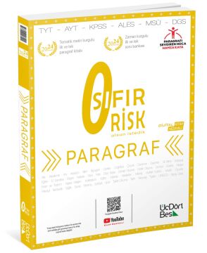 2024 TYT Paragraf Sıfır Risk Soru Bankası Video Çözümlü Üç Dört Beş Yayınları