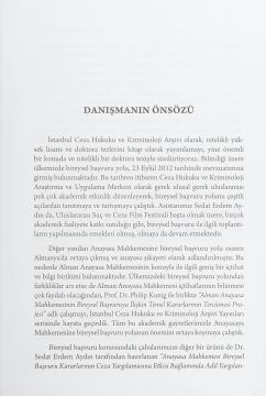 Anayasa Mahkemesi Bireysel Başvuru Kararlarının Ceza Yargılamasına Etkisi Bağlamında Adil Yargılanma Hakkı