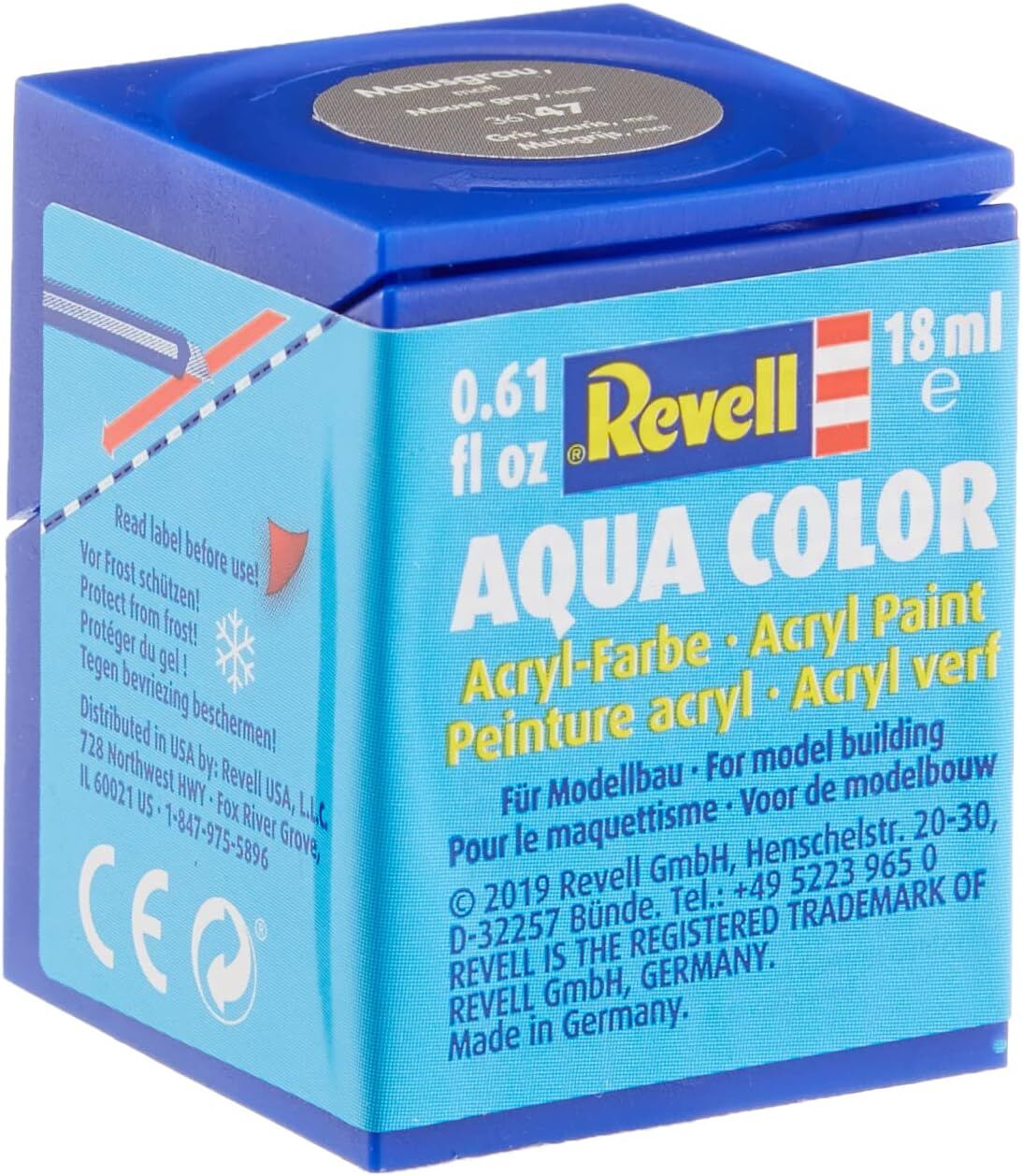 Revell - Su Bazlı Maket Boyası Gri Mat 18 Ml (36147)