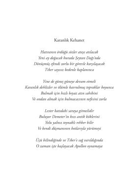 Apollonun Görevleri Tiran'ın Mezarı