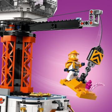 LEGO City Uzay Üssü ve Roket Fırlatma Rampası 60434-8 Yaş ve Üzeri Çocuklar için Uzay Mekiği İçeren Yaratıcı Oyuncak Yapım Seti (1422 Parça)