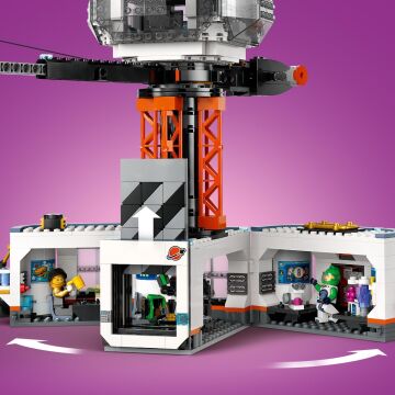 LEGO City Uzay Üssü ve Roket Fırlatma Rampası 60434-8 Yaş ve Üzeri Çocuklar için Uzay Mekiği İçeren Yaratıcı Oyuncak Yapım Seti (1422 Parça)