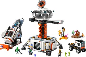 LEGO City Uzay Üssü ve Roket Fırlatma Rampası 60434-8 Yaş ve Üzeri Çocuklar için Uzay Mekiği İçeren Yaratıcı Oyuncak Yapım Seti (1422 Parça)