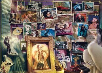 Ravensburger 168866 1000 Parçalı Puzzle Disney Villains: Cruella De Vil, Renkli