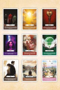 Pia Tarot Kehanet Destesi, Açıklamalı 47 Kart Kutulu Set
