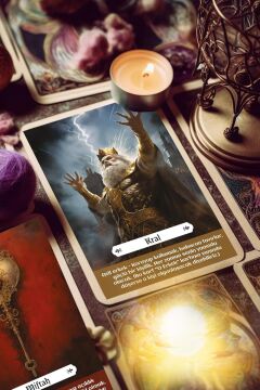 Pia Tarot Kehanet Destesi, Açıklamalı 47 Kart Kutulu Set