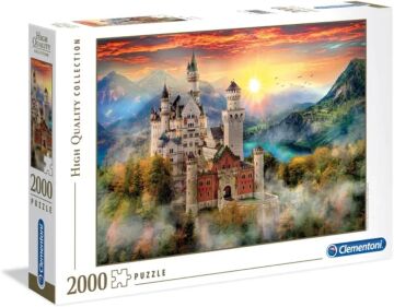 Clementoni - 2000 Parça Yetişkin Puzzle - Neuschwanstein - 32559