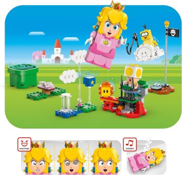LEGO Super Mario İnteraktif LEGO Peach ile Maceralar 71441 - - 6 Yaş ve Üzeri Çocuklar için Koleksiyonluk Yaratıcı Oyuncak Yapım Seti (208 Parça)