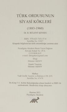 Türk Ordusunun Siyasi Kökleri (1883 - 1960)