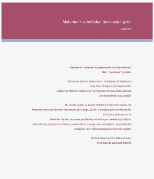 Hiç Problem Değil: Problemleri Anlamak ve Çözebilmek mi İstiyorsunuz?