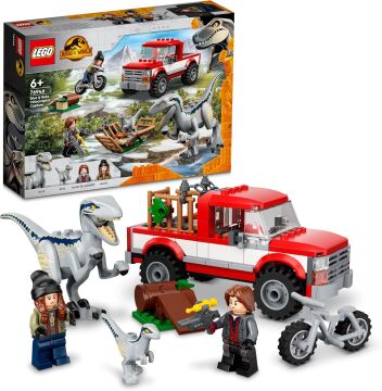 LEGO® Jurassic World Blue ve Beta Velociraptor Yakalama 76946-6 Yaş ve Üzeri Çocuklar için Dinozor Oyuncağı Yapım Seti (181 Parça)