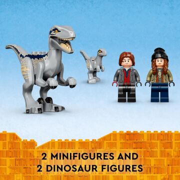 LEGO® Jurassic World Blue ve Beta Velociraptor Yakalama 76946-6 Yaş ve Üzeri Çocuklar için Dinozor Oyuncağı Yapım Seti (181 Parça)