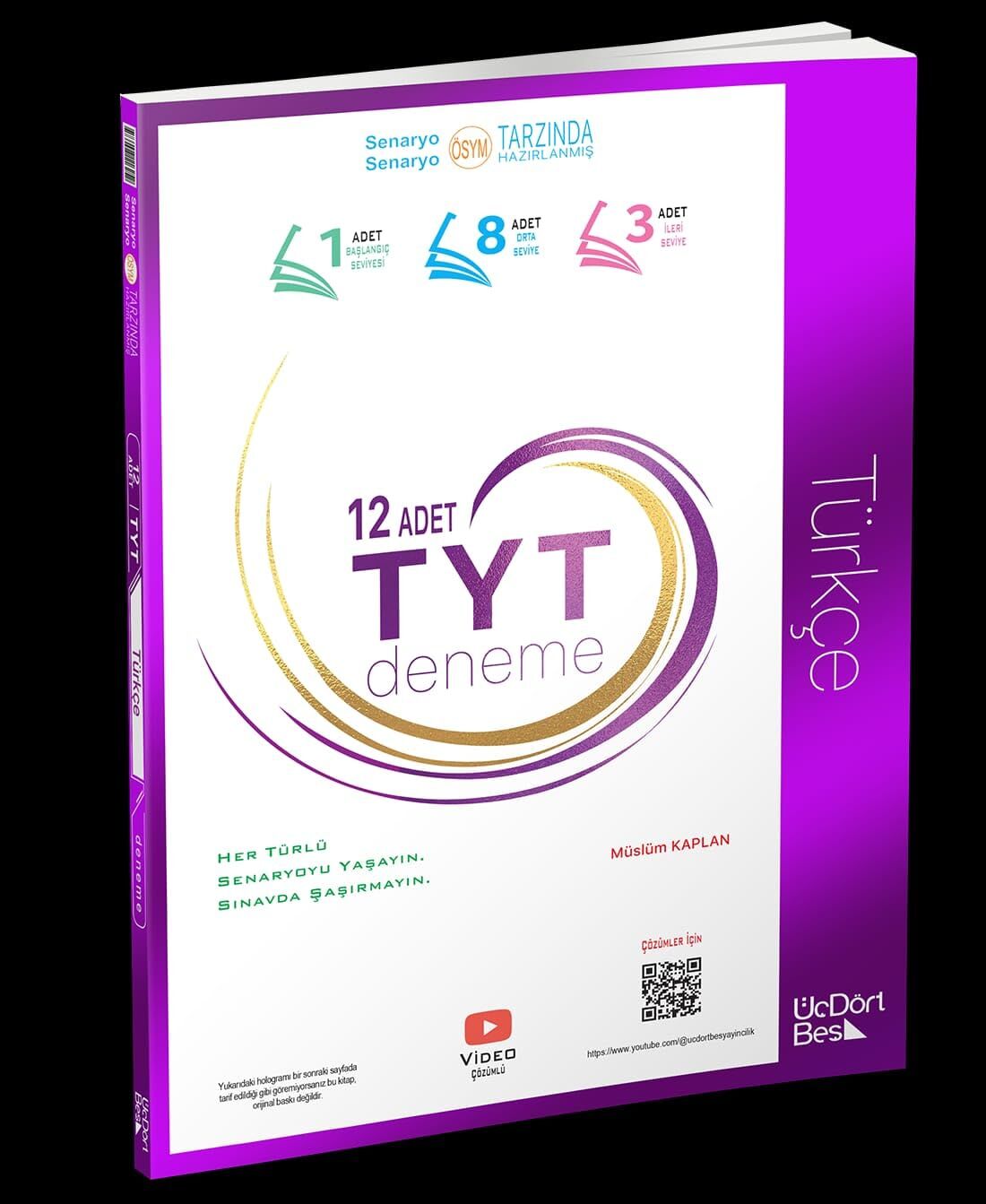 Üç Dört Beş TYT Türkçe 12 li Deneme-YENİ
