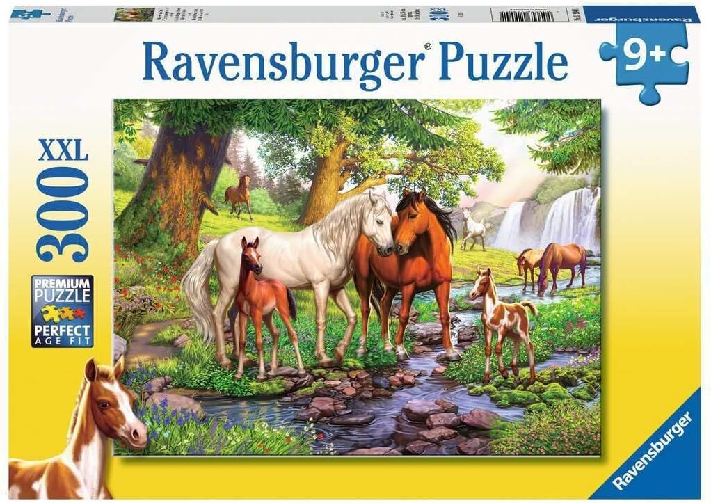 Ravensburger Puz Nehirde Atlar Yapboz, 300 parça