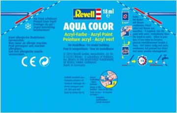 Revell - Su Bazlı Maket Boyası Katran Siyahı Mat 18 Ml (36106)