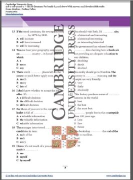 Ielts Grammar for Bands 6.5 and Above with Answers and Downloadable Audio