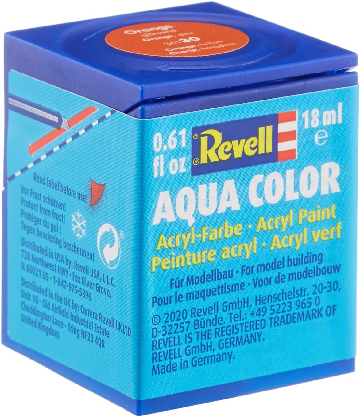 Revell - Su Bazlı Maket Boyası Turuncu Parlak 18 Ml (36130)