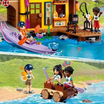 LEGO Friends Macera Kampı Su Sporları 42626-7 Yaş ve Üzeri Çocuklar için Ayı Figürü İçeren Yaratıcı Oyuncak Yapım Seti (628 Parça)